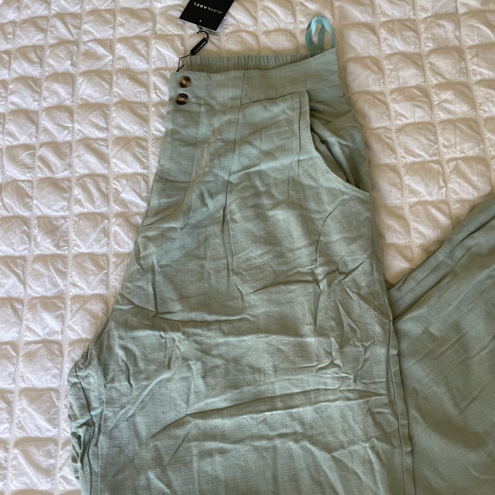 JLUXLABEL Sage Thea Linen Wide Leg Pants - Picture 10 of 16